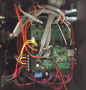 Inside of LulzBot Taz 3D printer