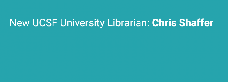 New UCSF University Librarian Chris Shaffer