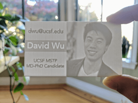 Picture of 3D printed business card
