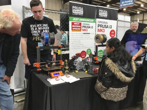 Prusa booth at Maker Faire