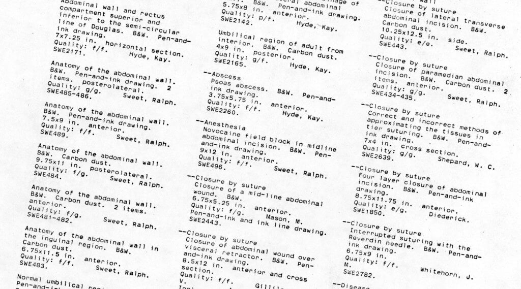 Image of type-written page of descriptive archival metadata.