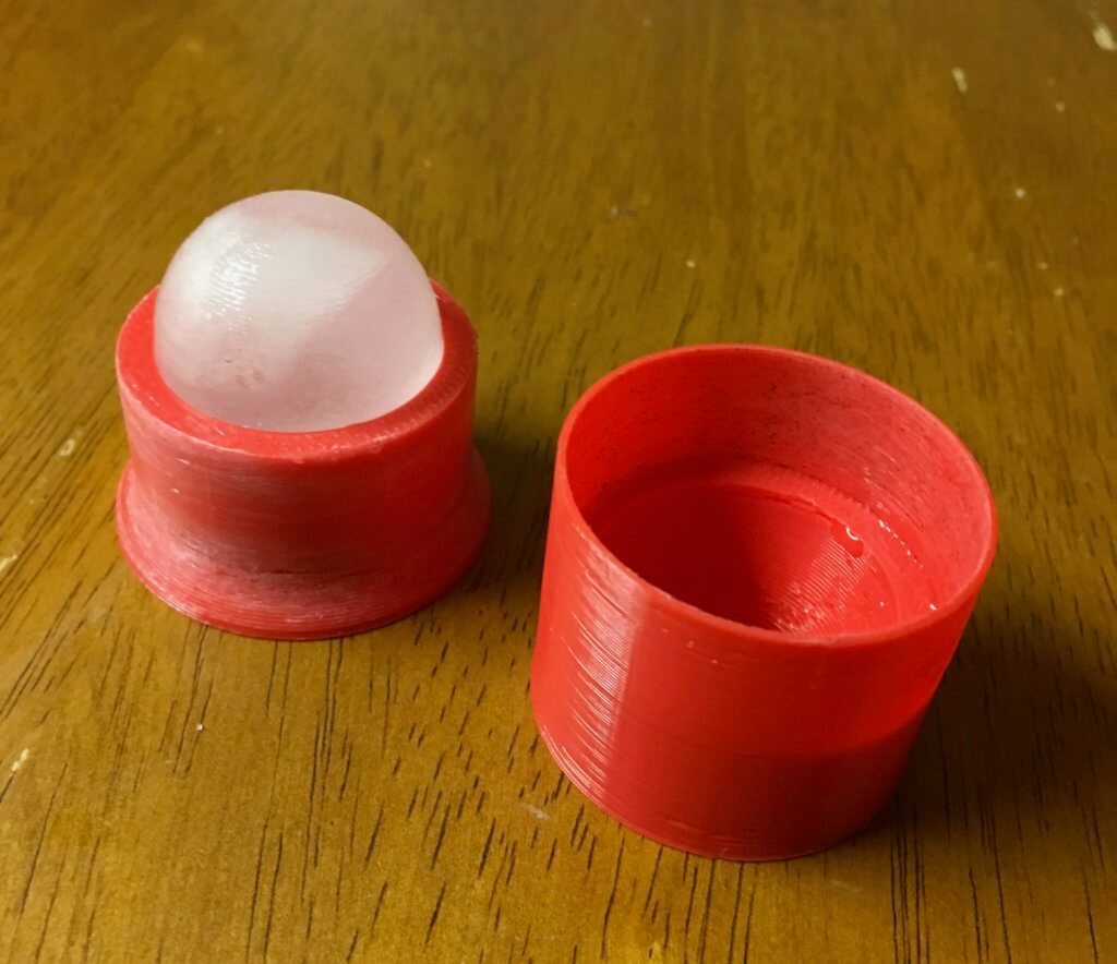 3D printed mold for edible water