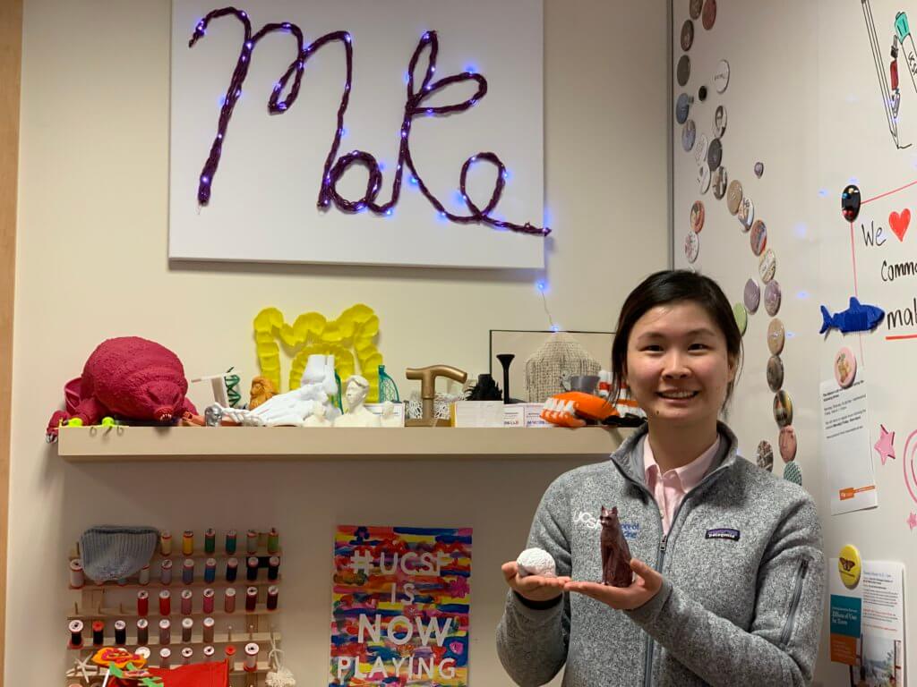 Vivian in the Makers Lab