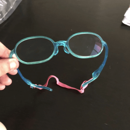 3D printed eyeglass prototypes