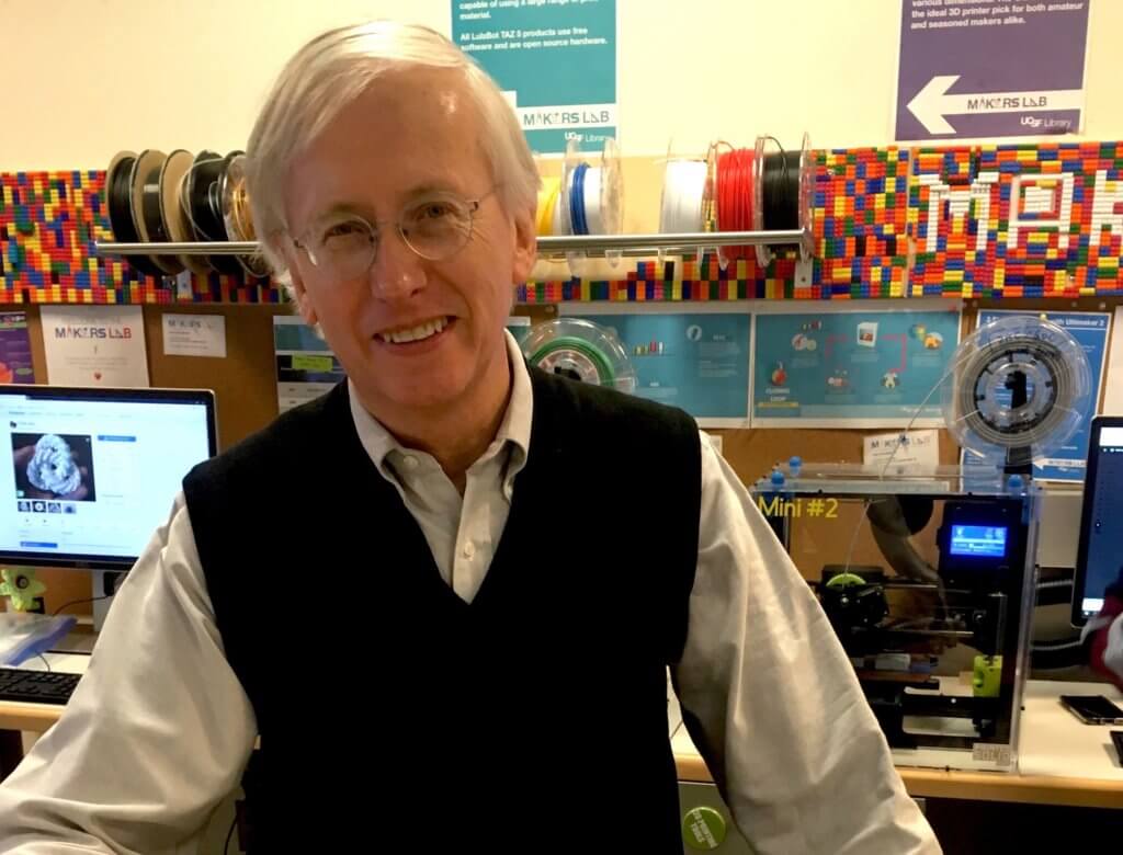 UCSF Clinical Professor Rick Rodgers in the Makers Lab