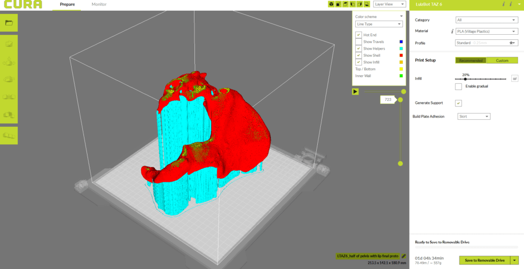 half pelvis print estimate 1