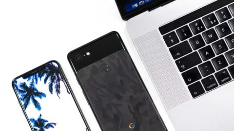 android phone and mac laptop