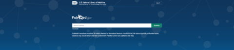 PubMed landing page screenshot