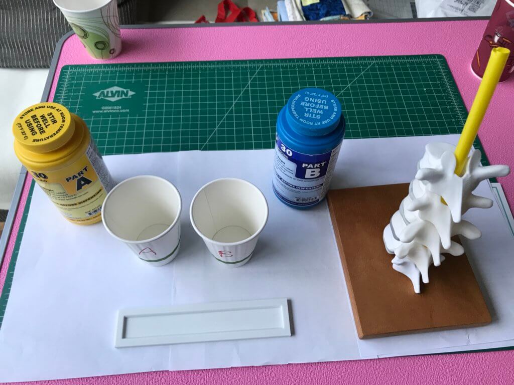 Supplies for making the model