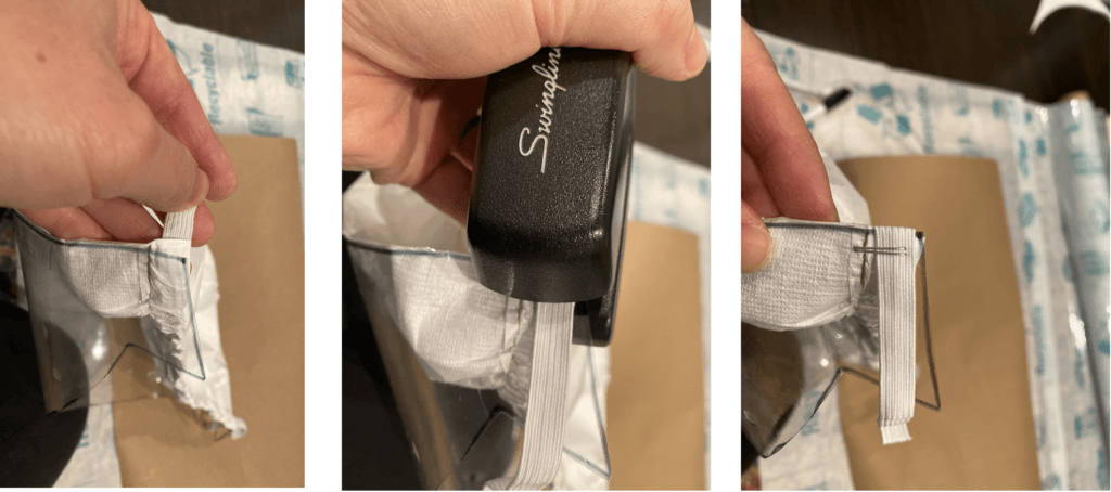 Stapling fabric strap