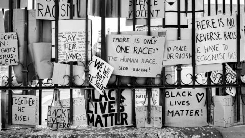 black lives matter signs