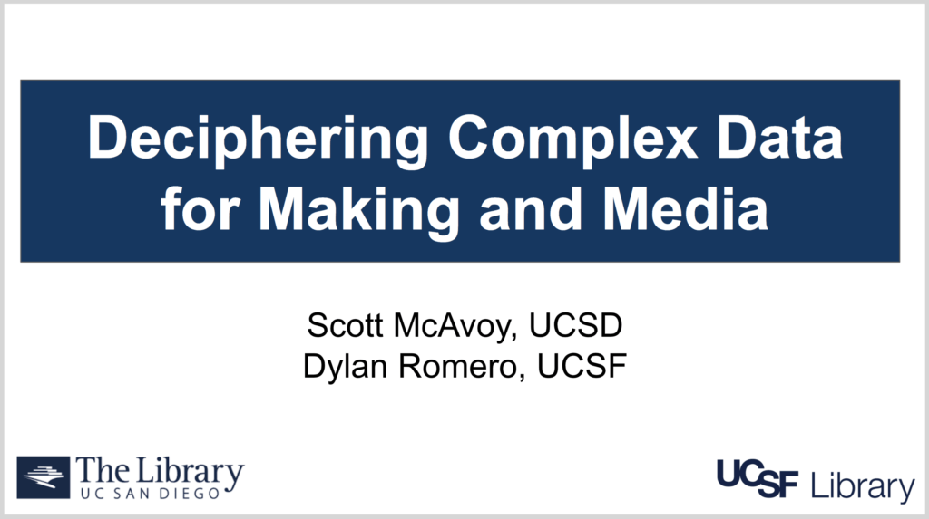 Deciphering complex Data for Making and Media presentation slide