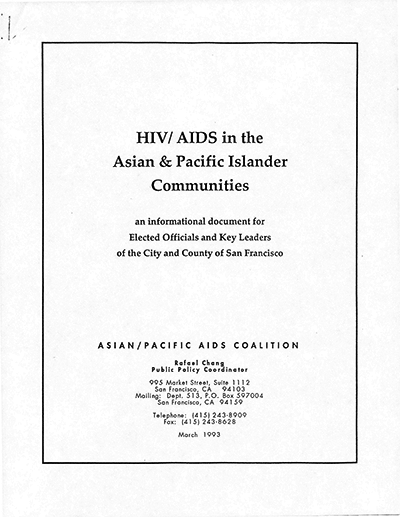 AIDS in Asian and Pacific Islander Communities