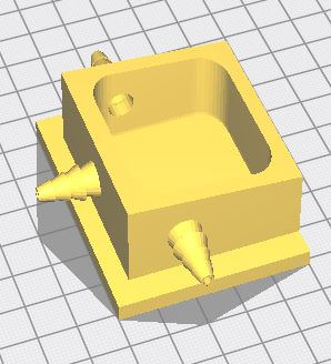 Iteration of device including barbs for gas entry