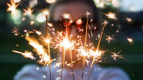 celebratory sparklers