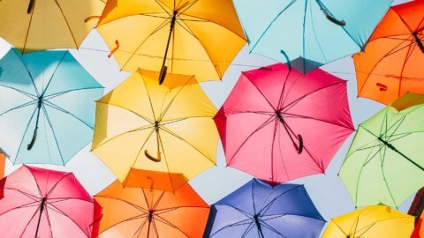 colorful umbrellas