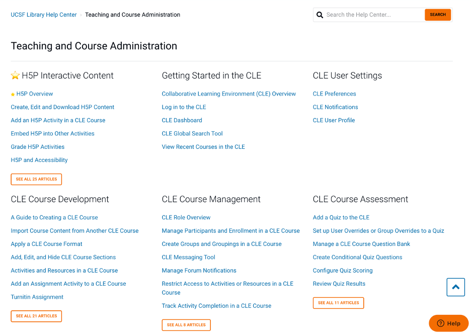 help center articles