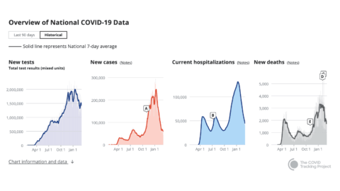 graphs of covid data