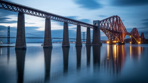 Forth Bridge in Queensferry Scotland