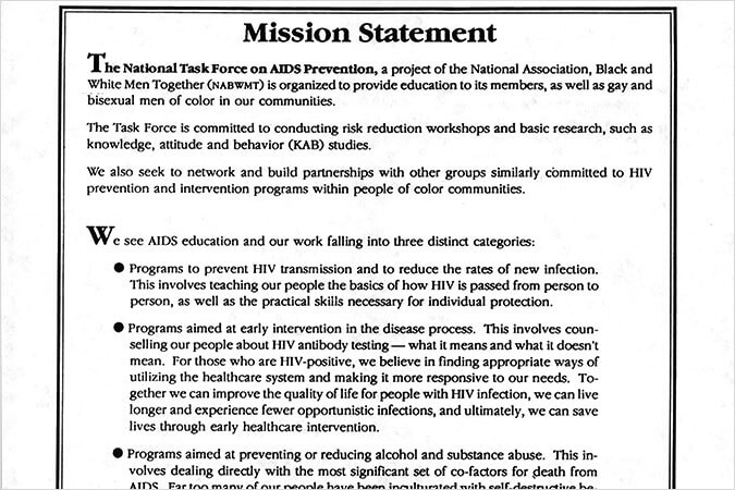 National Task Force on AIDS Prevention