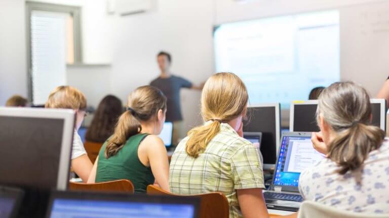 students in classroom