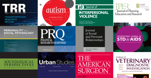 Composite image of several SAGE journal covers