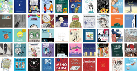 Collage of graphic medicine collection
