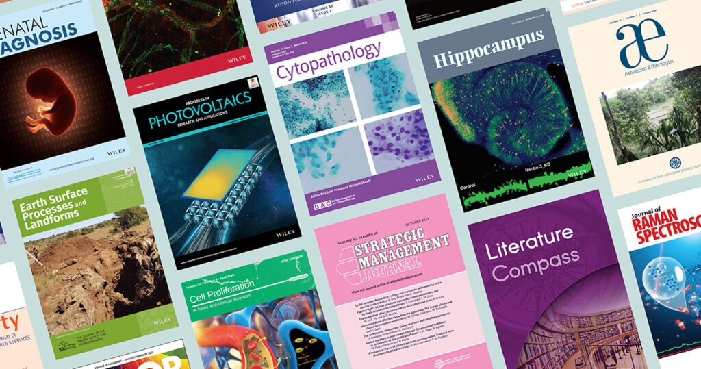 Collection of journal cover images courtesy of Wiley.