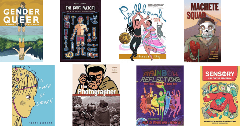 Eight new graphic medicine titles from the UCSF Graphic Medicine Collection.