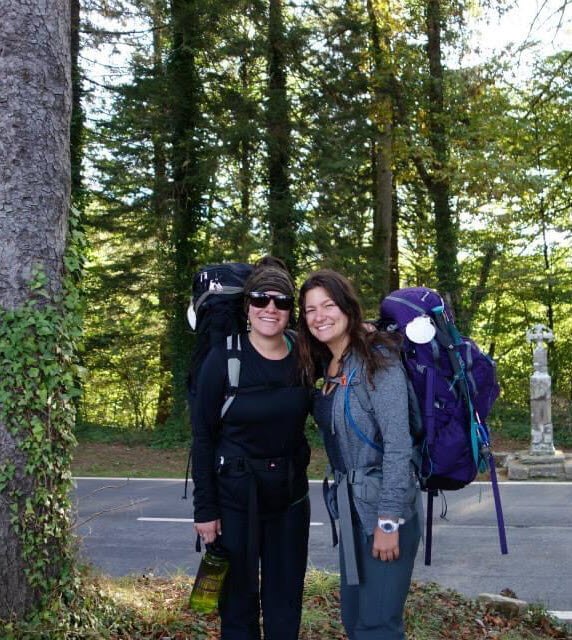 Nicole Williams on the Camino de Santiago pilgrimage, Spain