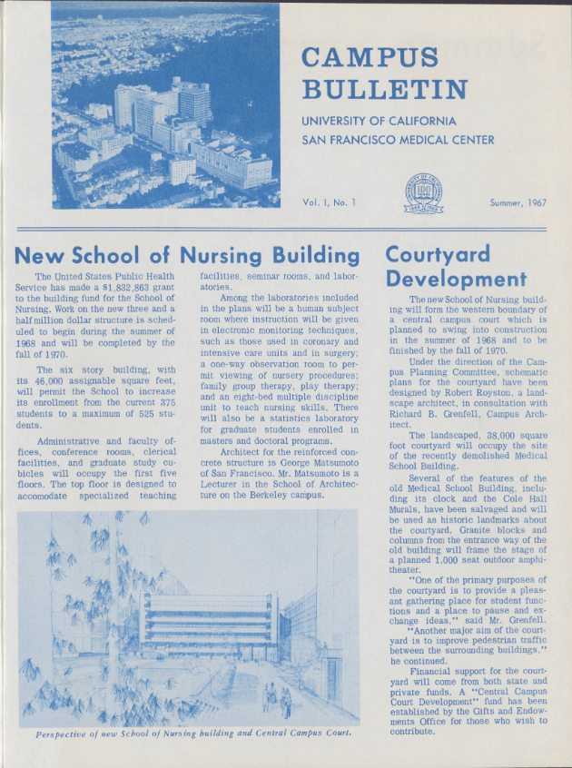 Front page of the Campus Bulletin, 1967, Volume 1, Issue 1