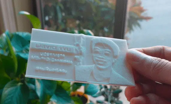 3D printed business card