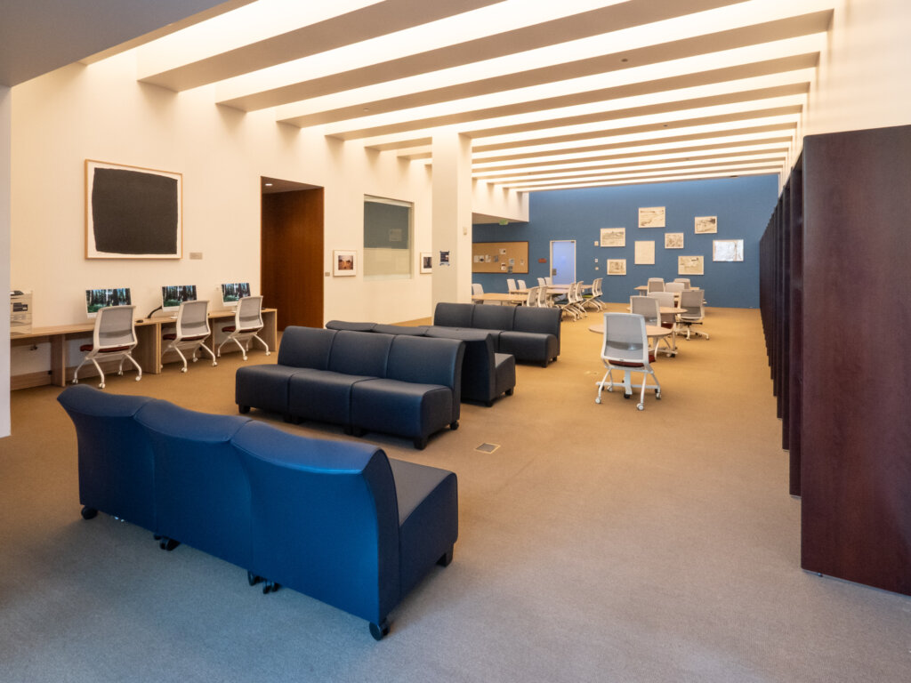 Couches in the FAMRI Library at Mission Bay