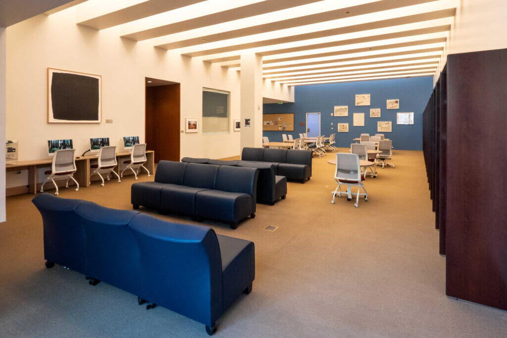 Couches in the FAMRI Library at Mission Bay